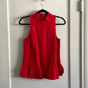 Red Anthropologie top